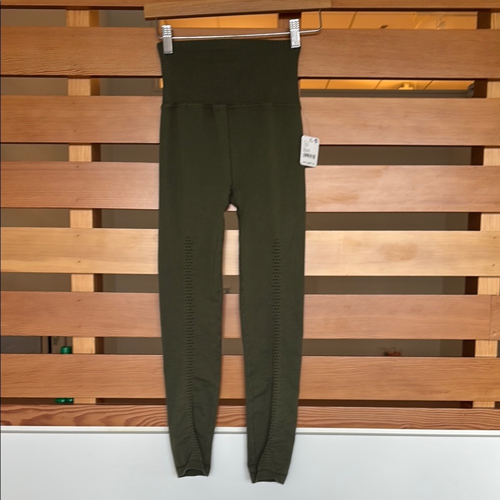 Olive High-Waisted Leggings